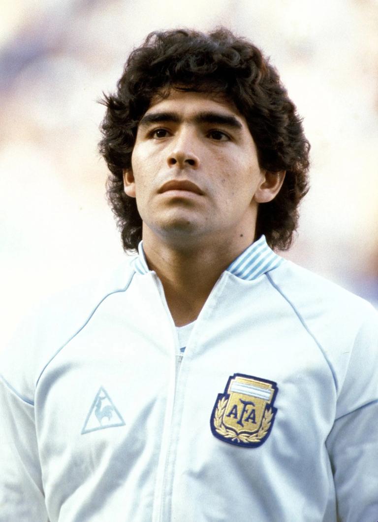Diego Armando Maradona Argentinien Fu&szlig;ball WM Herren Weltmeisterschaft 1982, L&auml;nderspiel, Nationalmannschaft, Nationalteam Portr&auml;t Nou Camp Barcelona